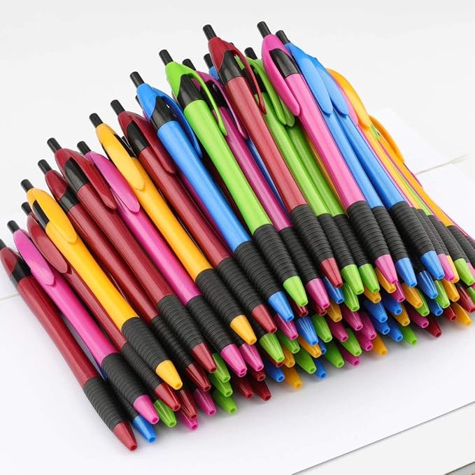 Pens Bulk, 60 Pack Gripped Slimster Ballpoint Pens Black Ink | 1.0mm Smooth - Image 9
