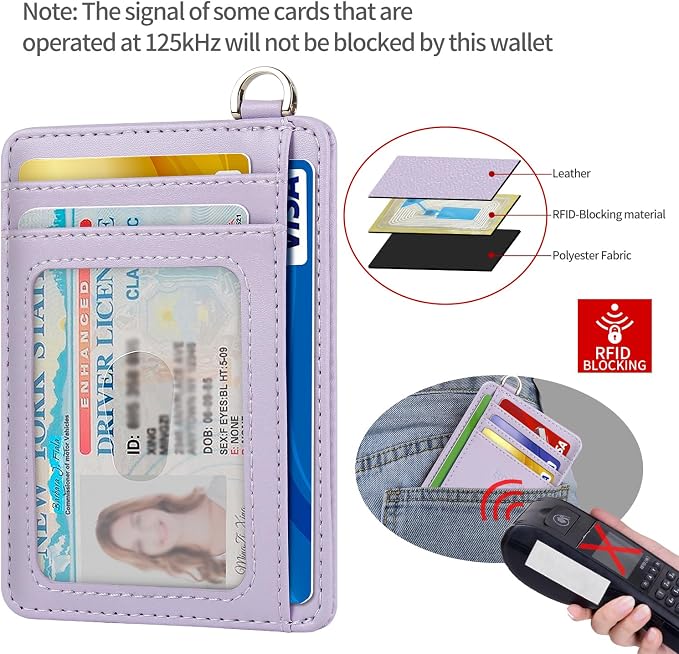 Slim Minimalist Front Pocket Wallet, RFID Blocking Credit Card Holder Wallet - Image 5