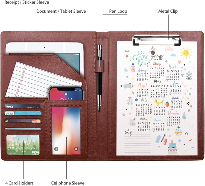Leather Business/Resume Portfolio Organizer - Image 3