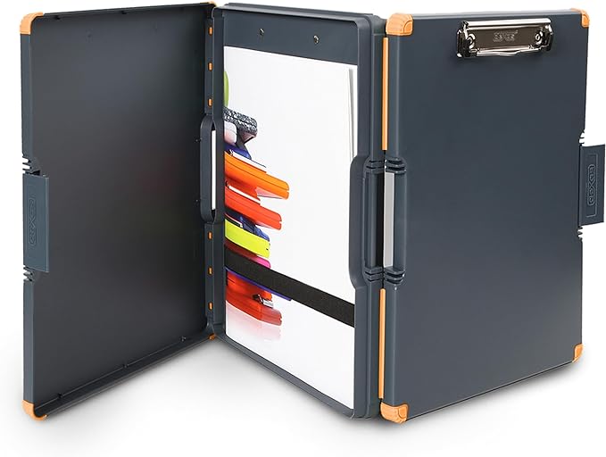 Dexas Duo Clipcase, Double Sided Clipboard Design, Portable Clipboards 13”x10” by Dexas