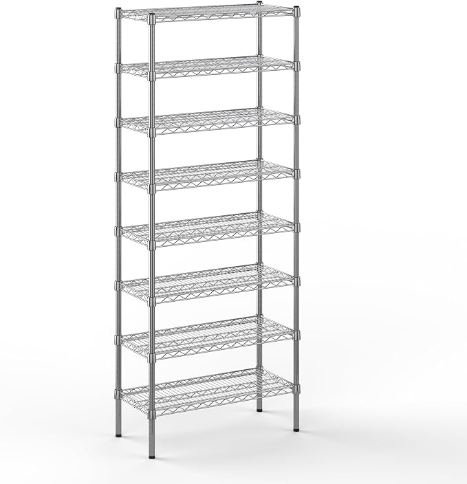 Regal Altair 14" Deep x 30" Wide x 74" Height Wire Shelving Kit | 8-Tier | NSF by Regal+Altair