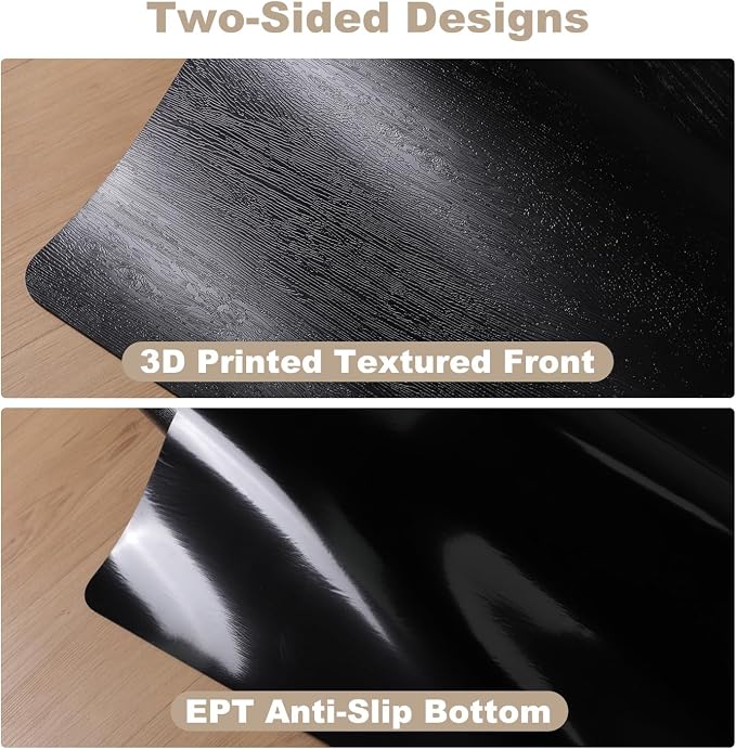 60"x 75" Office Chair Mat for Hardwood, Vinyl Computer Floor Mat, Anti-Slip - Image 4