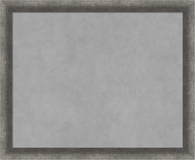 Amanti Art Grey Framed Magnetic Board 18x22 Small Vision Board by AmantiArt