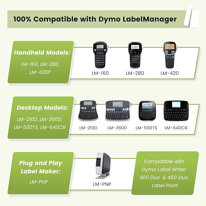 3X Replace for DYMO Label Maker Refills D1 1/2 Inch 18Ft Pastel Colored Set | - Image 3