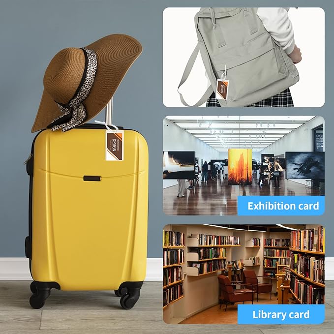 100 Pack 5 Mil Laminating Pouch with Clear Loop 2 1/2" x 4 1/4" Luggage Tag Laminating Pouches with Slot Hole Thermal Laminate Pouch Tags Kit Resealable for Work Permits Pass Cards Student ID Cards