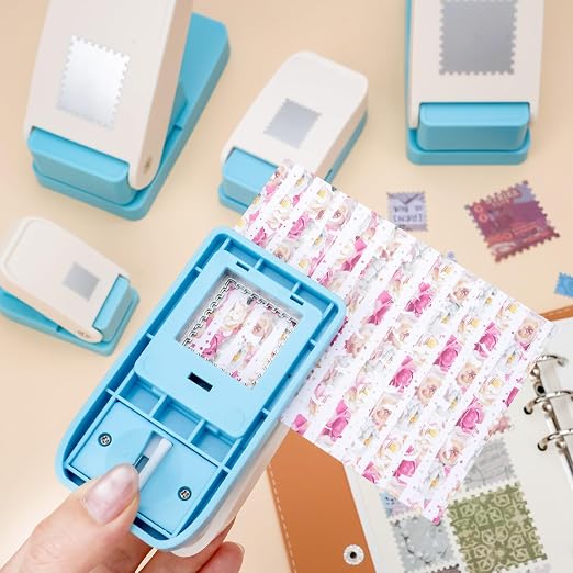 5Pcs Stamp Punch, 1.5x1.25inch/1x0.8inch/0.6x0.5inch Rectangle Postage Stamps - Image 4