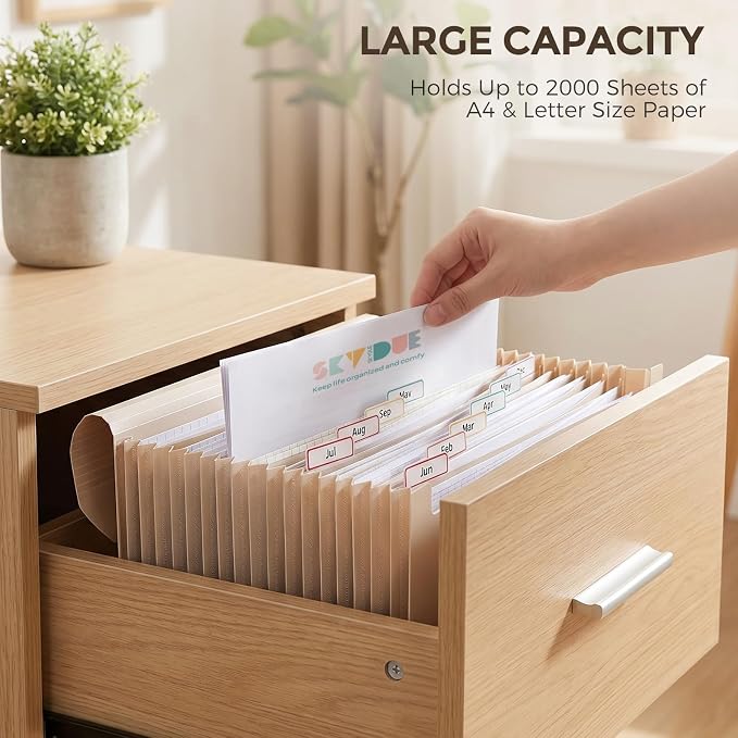 SKYDUE Accordion File Organizer, Expanding File Folder - Image 8