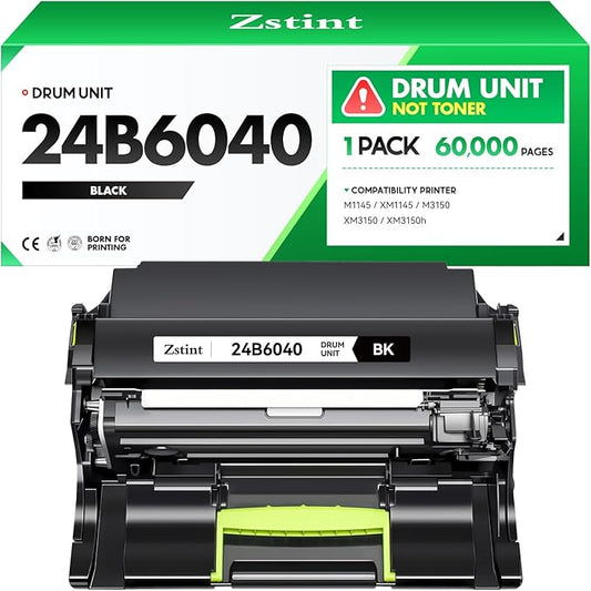 24B6040 Imaging Unit (Not Toner) High Yield Replacement for Lexmark 24B6040 Drum Unit Compatible with M1140 XM1140 XM1145 M1145 M3150 XM3150 XM3150h Laser Printer All-in-One Copier (60,000 Pages)-DeskLoop Office