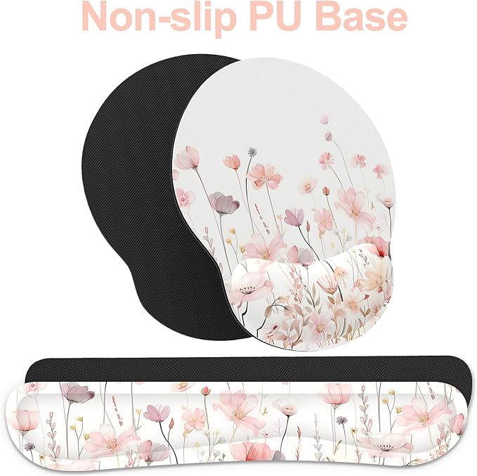 Ergonomic Mouse Pad with Wrist Rest and Keyboard Wrist Rest, Mousepad and Wrist - Image 4