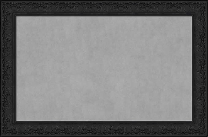 Amanti Art Black Framed Magnetic Board 31x47 Large Vision Board by AmantiArt