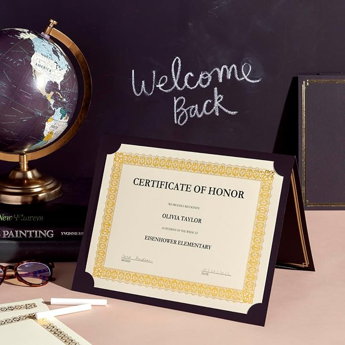 Gartner Studios Certificate Kit, Includes 6 8.5" x 11" Black - Image 2