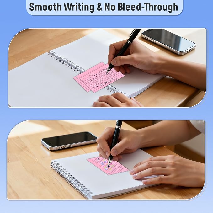 200 Count 3 x 5 Inch Pink Index Cards - Image 4