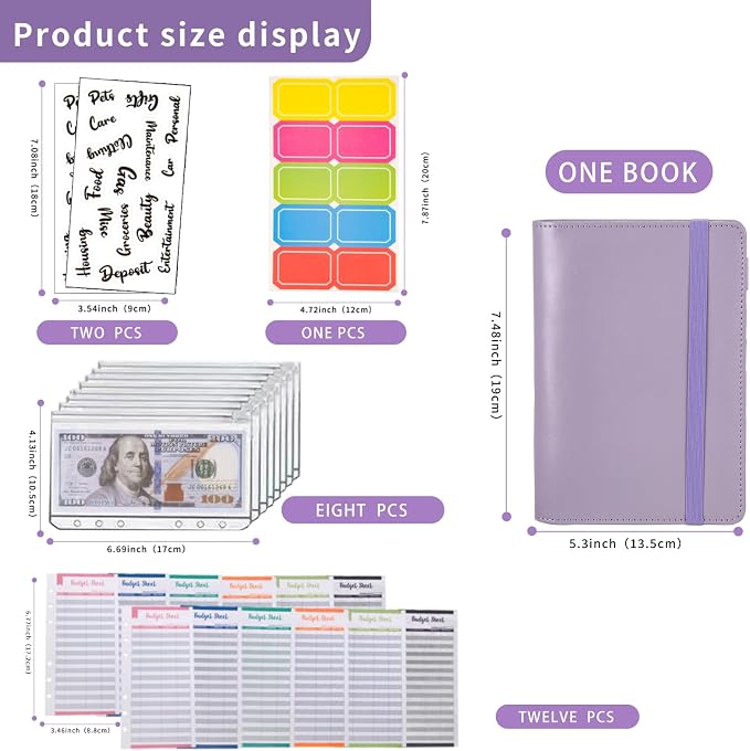 NICOOTH Budget Binder A6 Money Saving Binder - Image 2