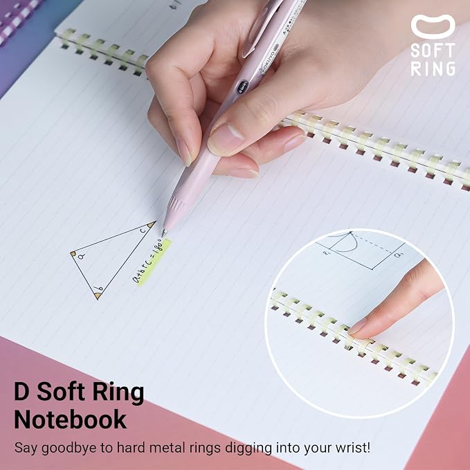 KOKUYO Spiral Lined Notebook, 5 Pack 10'' x 7'' Pastel Journal B5 Campus Soft - Image 3