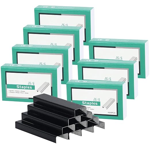 MultiBey 7 Pack Black 26/6 Staples by MultiBey