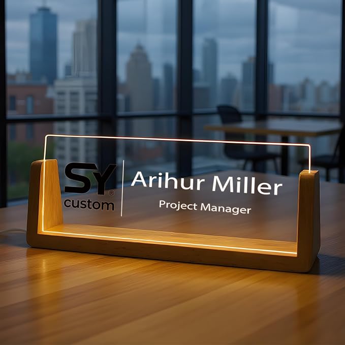 Custom Name Plate for Desk by SYCUSTOM