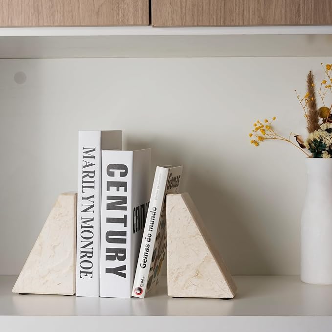 Marble Book Ends Decorative, Unique Bookends - Image 7