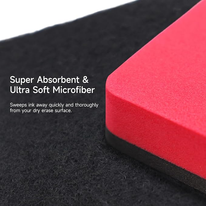24 Pack Square Magnetic Whiteboard Erasers, Mini Dry Erase Board Erasers - Image 3