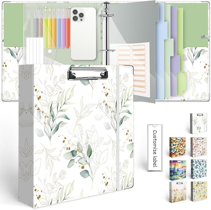 3 Ring Binder 2 Inch, Three Ring Binders Organizer by KLLVE