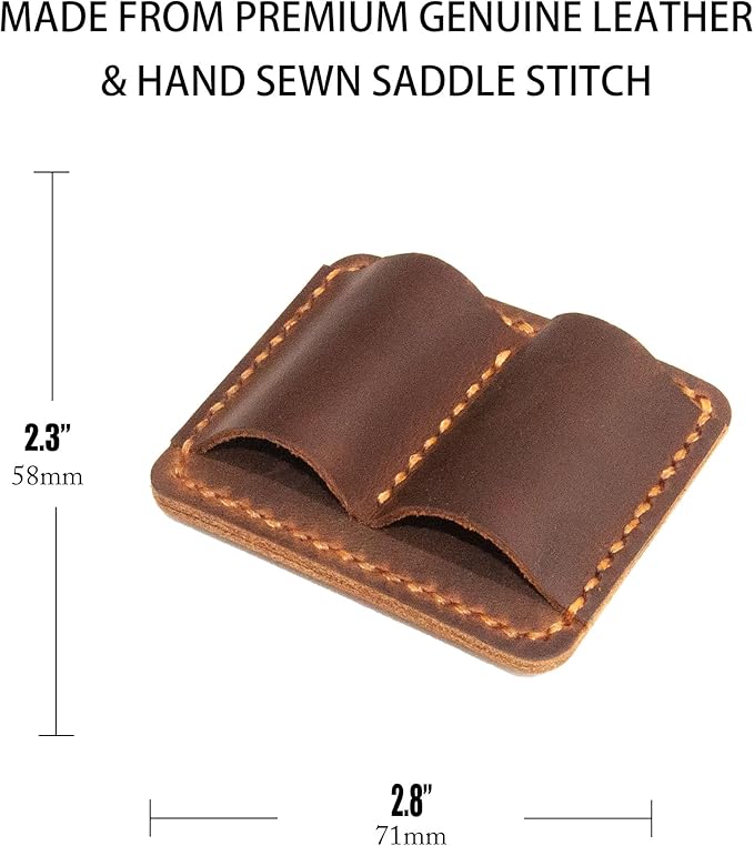 Handmade Leather Pen Holder Clip Notebook Pen Loop Stylish, notebook pen pencil - Image 6