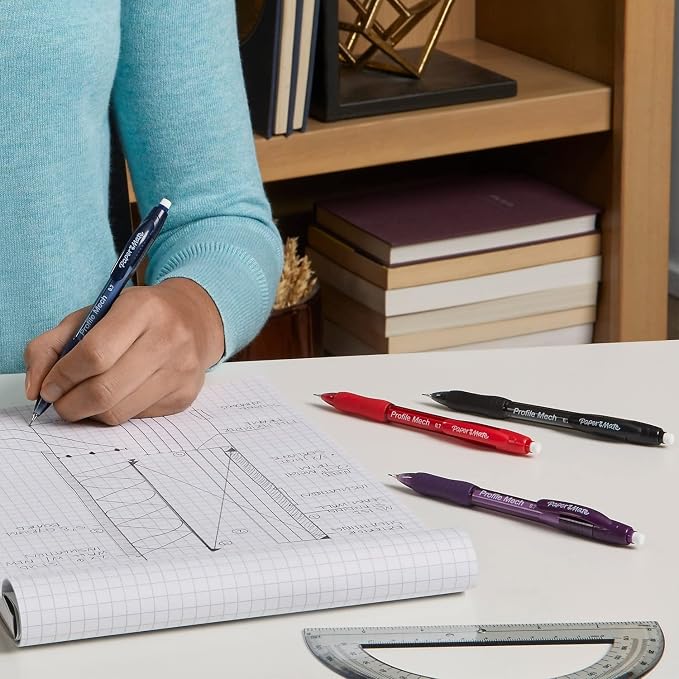 Paper Mate Profile Mech Mechanical Pencils, 0.7mm #2 Pencil Lead, Comfort Grip - Image 8