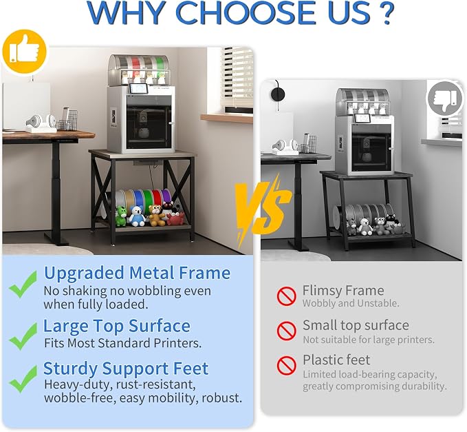 METYERRY Large Printer Stand - Image 9