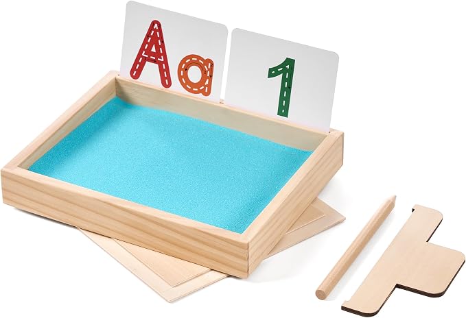 Montessori Sand Tray for Kids, Writing Play Sand Tray by MORITECK