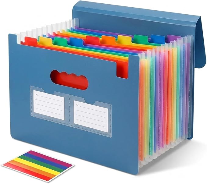 Accordion File Organizer, 13 Pockets Expanding File Folder by Unknown