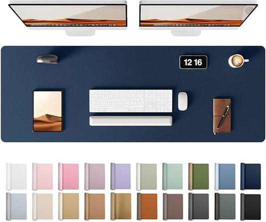 YSAGi Leather Desk Pad Protector, Office Desk Mat, Large Mouse Pad, Non-Slip PU by YSAGi