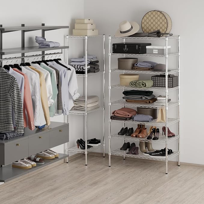 Regal Altair 21" Deep x 36" Wide x 74" Height Wire Shelving Kit | 8-Tier | NSF - Image 5