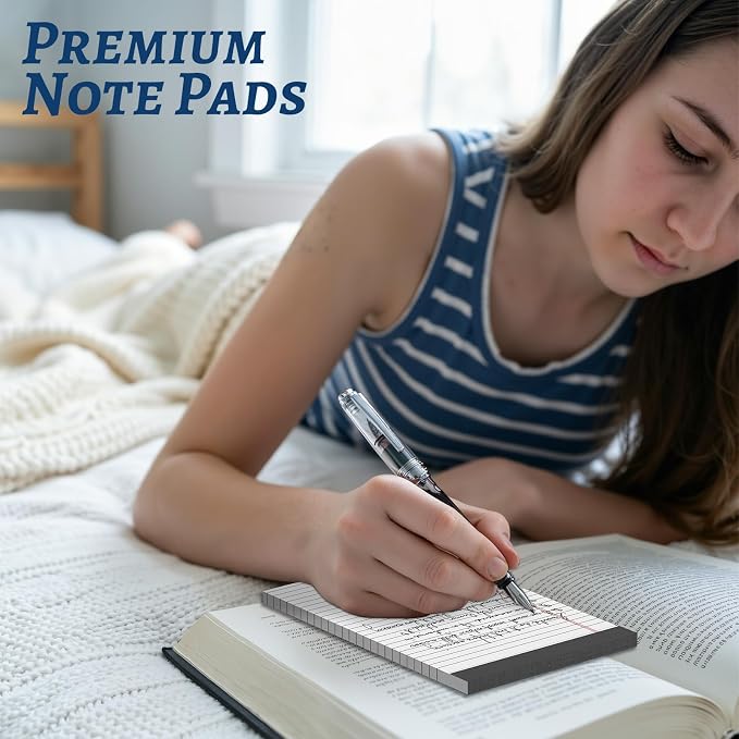 6 Pack 5 x 8 Inch White Legal Pads, Double-Sided Lined Notepads - Image 3