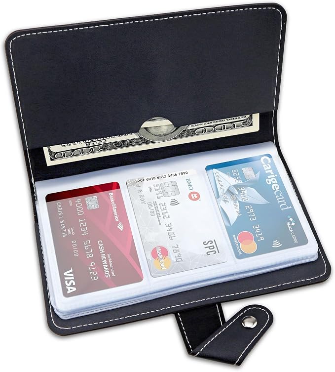 Credit Card Holder, Leather Business Card Organizer by Unknown