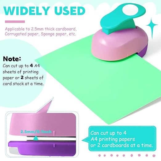 CHENGU 1 Inch 16 Pcs Craft Hole Punch Set - Image 5