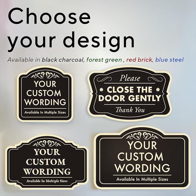 Custom Decorative Outdoor Metal Signs, Personalized Aluminum Signs, Waterproof - Image 3