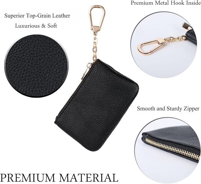 Full Grain Leather Coin Purse - Image 5