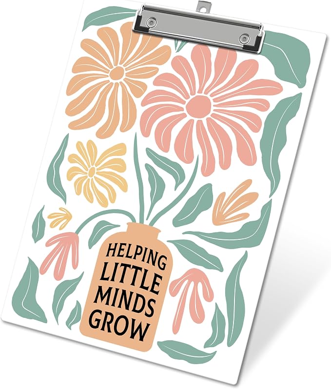 APIILVPQ Teacher Clipboard, Boho Floral Clipboards by Unknown