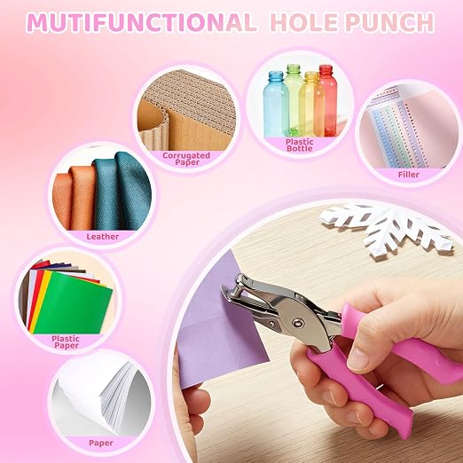 2 Pcs Single Hole Punch, 1/4" and 1/8" Hole Puncher Single - Image 6