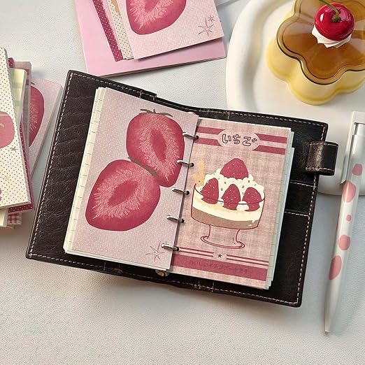 200 Sheets Strawberry M5 Note Pads Kawaii Scrapbook Paper To Do List Notepad - Image 5