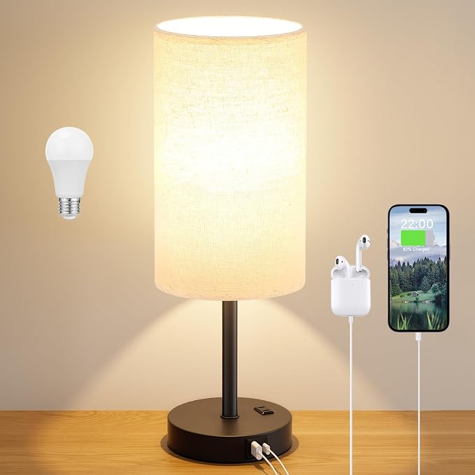 Dicoool Tall Touch Bedside Table Lamp - Image 8