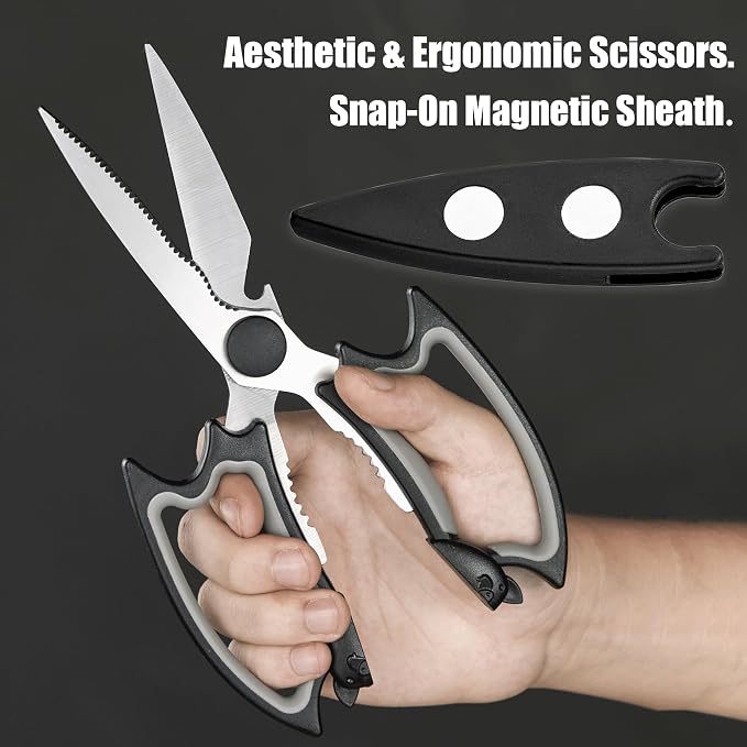 OMDAR Bat Kitchen Scissors All Purpose 2 Pack - Image 5