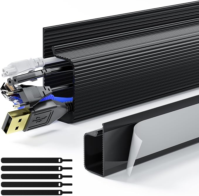 Delamu 2 Pack Safe & Tidy Cable Management Solution by DELAMU