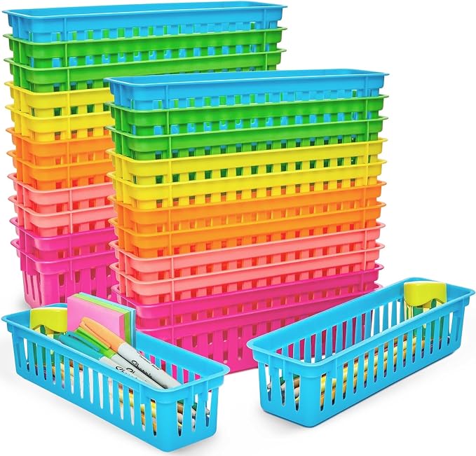 Juvale 24-Pack Pencil Holder Trays and Organization Baskets by Juvale