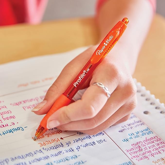 Paper Mate Profile Retractable Ballpoint Pens, Bold Point, Journaling, Office - Image 2