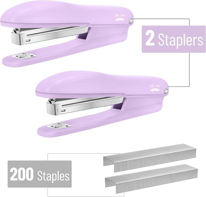Mr. Pen- Office Stapler with Staples, 2 Pack, 200 Staples 1/4" | 20 Sheet - Image 2