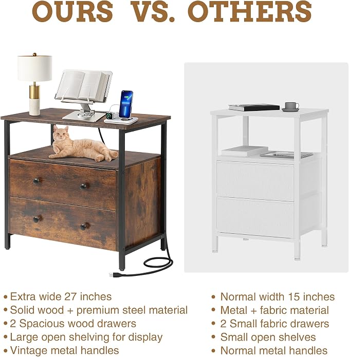 Edbuosy 27 inch Wide Night Stand - Image 7