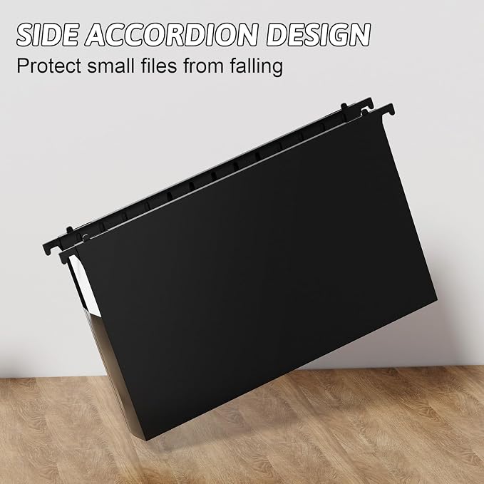 Plastic Extra Capacity Legal Size Hanging File Folders, 12 Pack Reinforced - Image 5