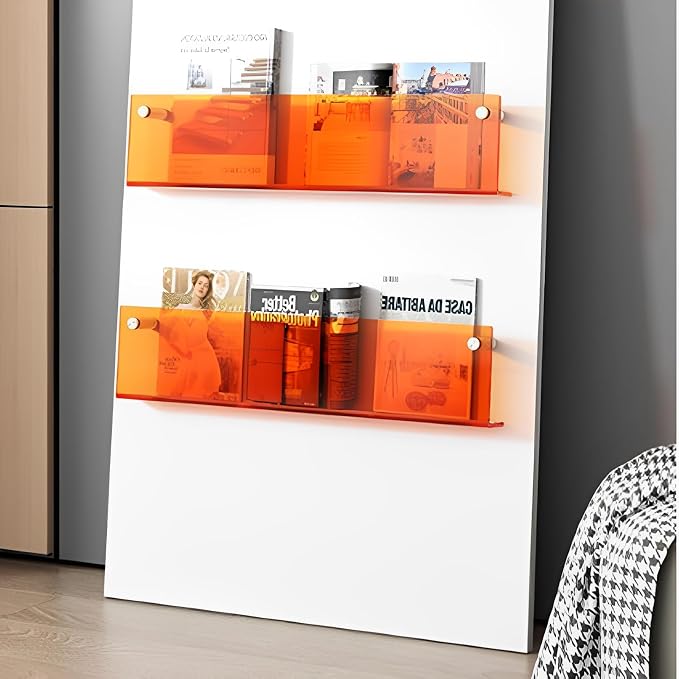 ROYALITA 2-Pack Acrylic Magazine Holder Brochure Holder, Fashion Hanging - Image 7