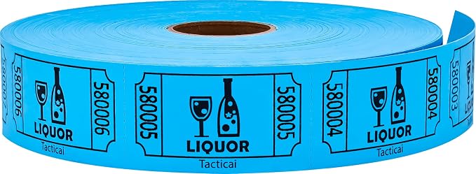 Tacticai 1000 Raffle Tickets, Single Roll, Ticket by Tacticai