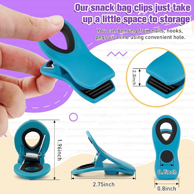 FINDMAG Chip Clips Bag Clips, 24 Pack Bag Clip - Image 2
