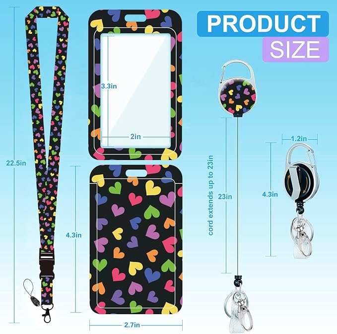 Badge Lanyard, Retractable Badge Holder - Image 2